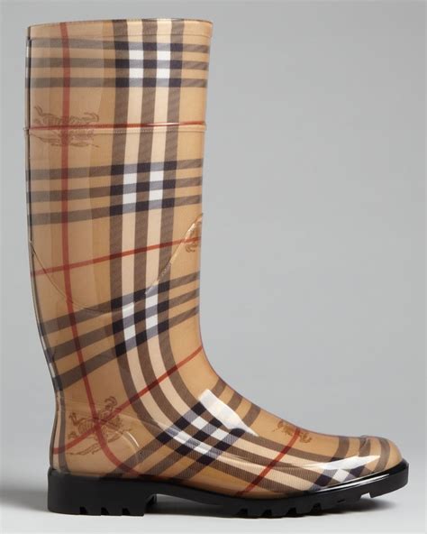 burberry rain boots macys|Burberry haymarket rain boots.